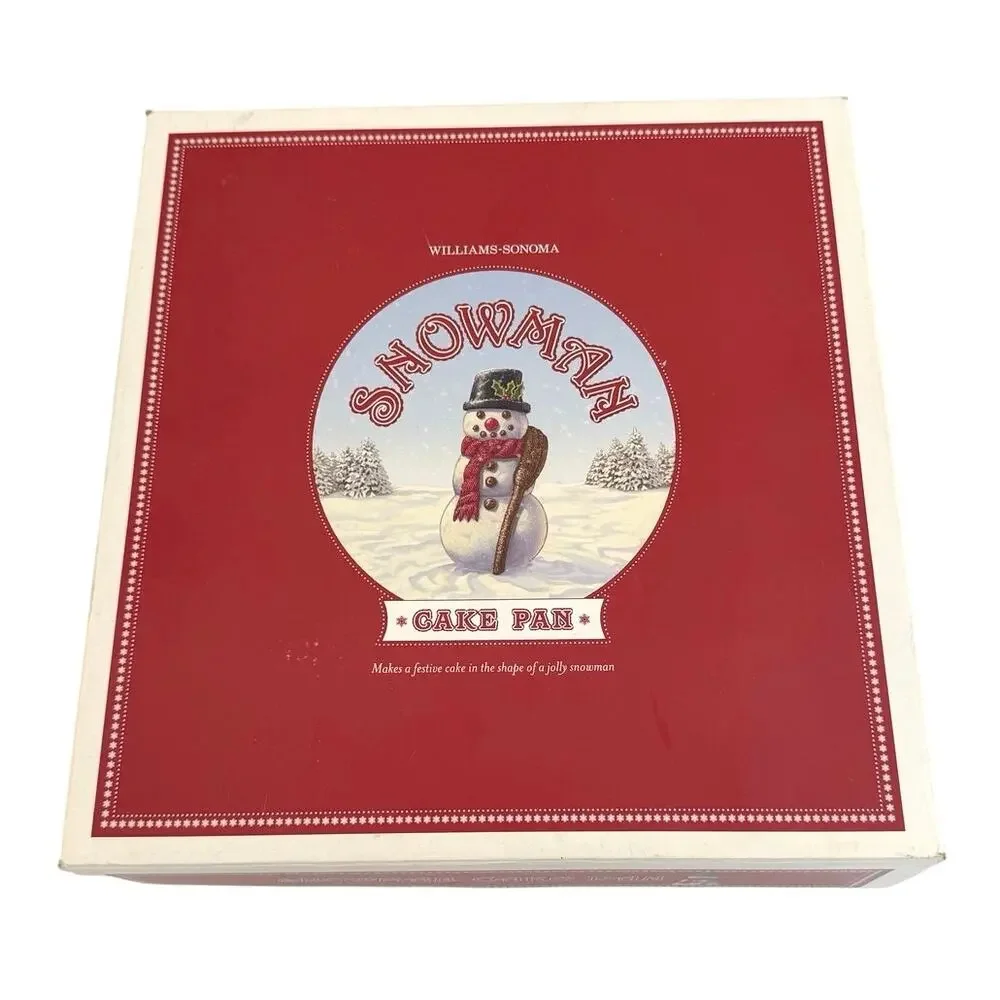 Williams Sonoma snowman cake pan 3D Non-stick 2.6 liters 10 cups